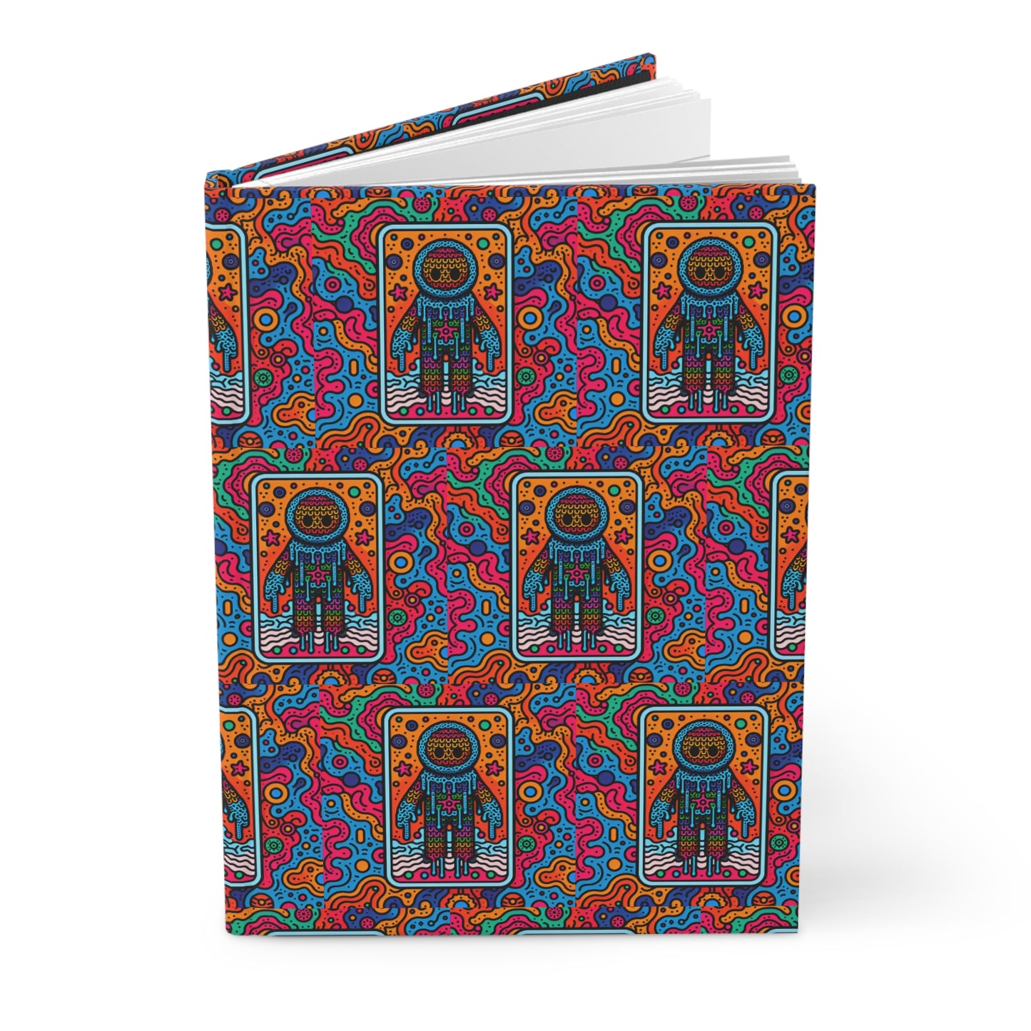 Vibrant Dreamcatcher Hardcover Journal - Colorful Bohemian Design for Creatives