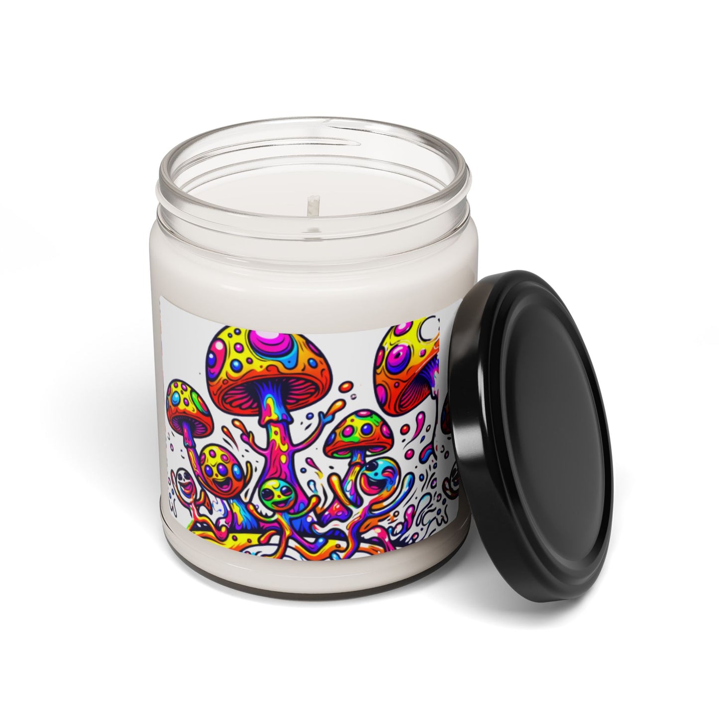 Psychedelic Mushroom Scented Soy Candle - 9oz Aromatherapy for Relaxation