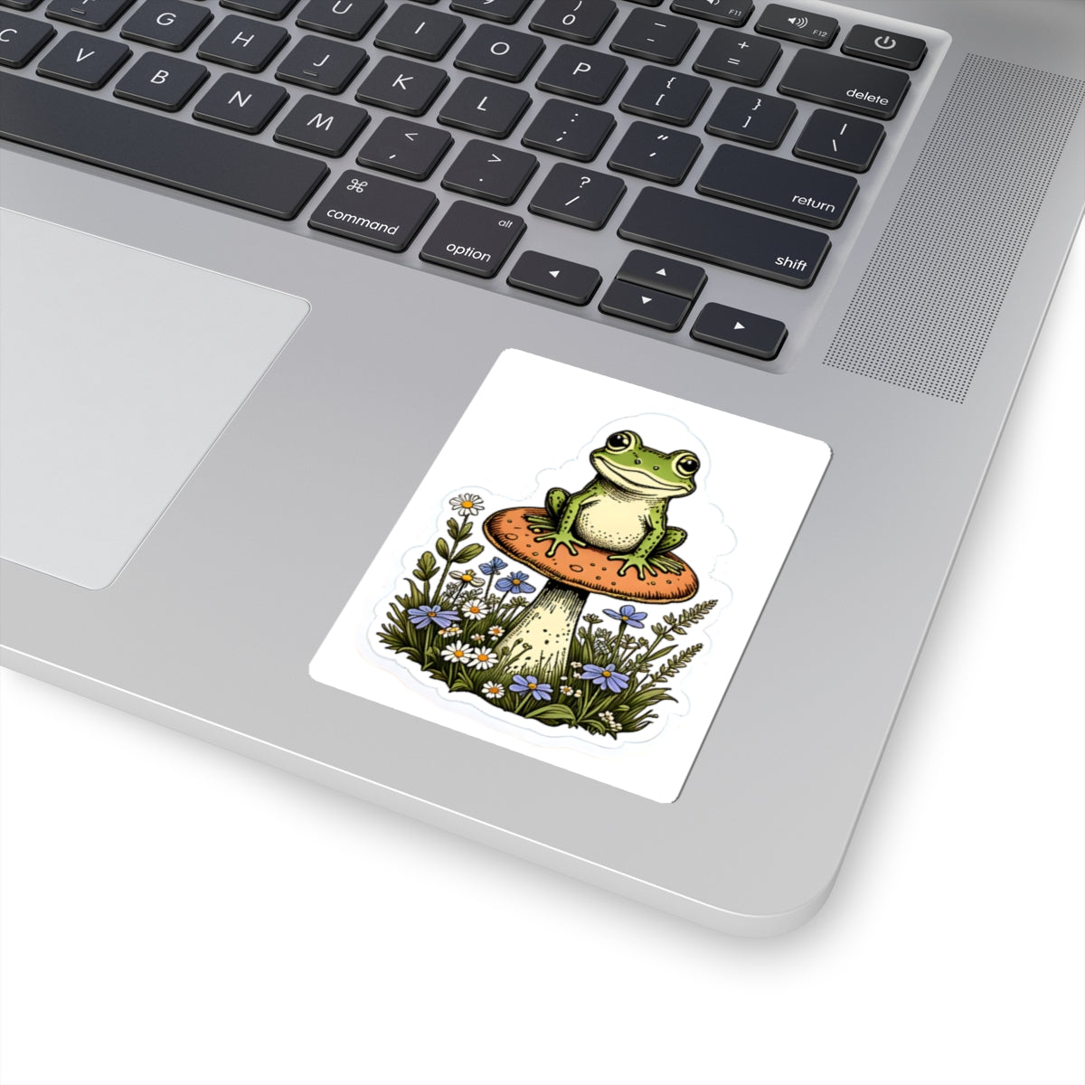 Whimsical Frog & Mushroom Stickers - Nature-Inspired Kiss-Cut Decals