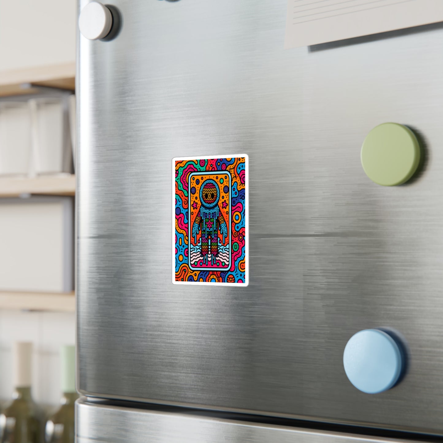 Colorful Astronaut Kiss-Cut Vinyl Decals - Vibrant Stickers for Creative Spaces