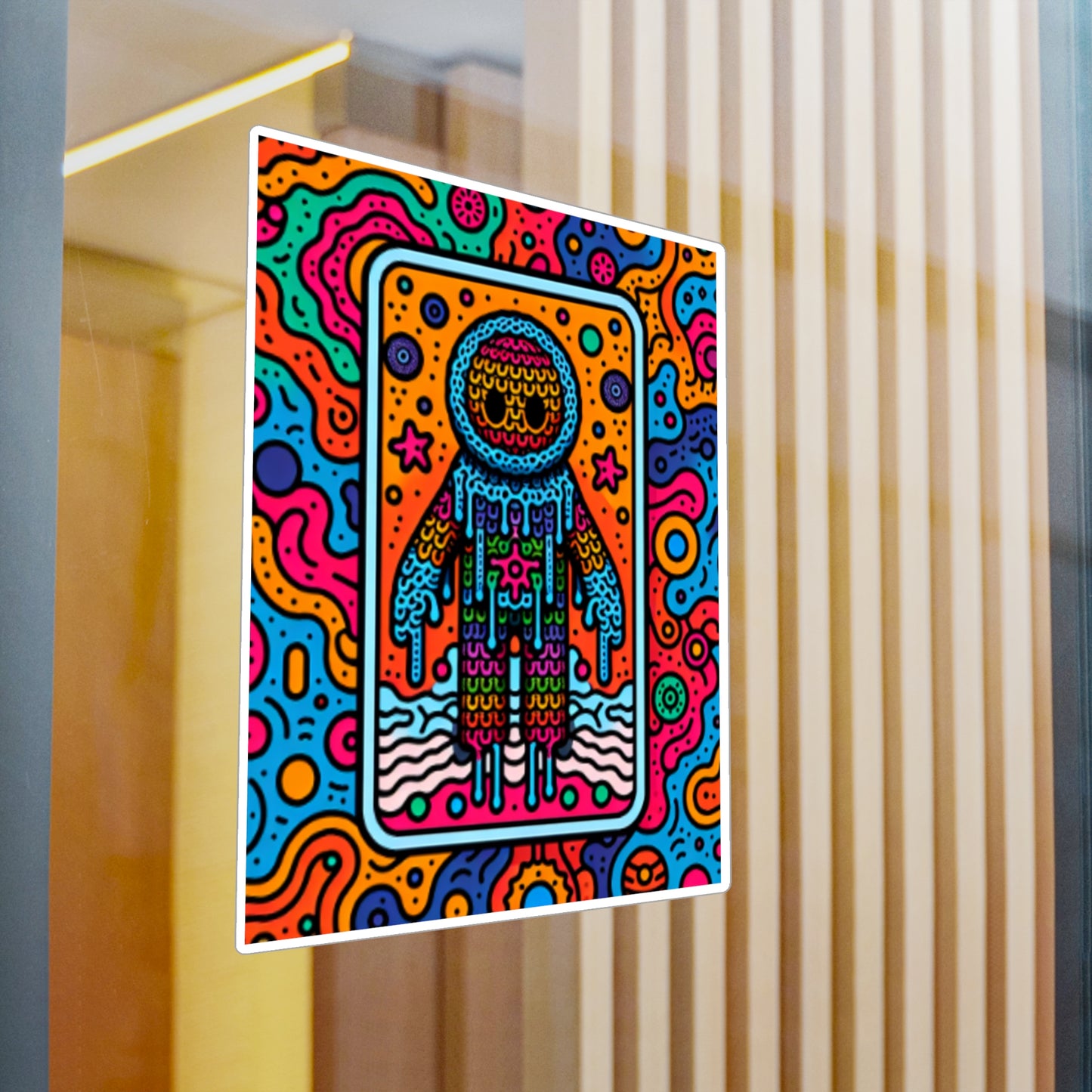 Colorful Astronaut Kiss-Cut Vinyl Decals - Vibrant Stickers for Creative Spaces
