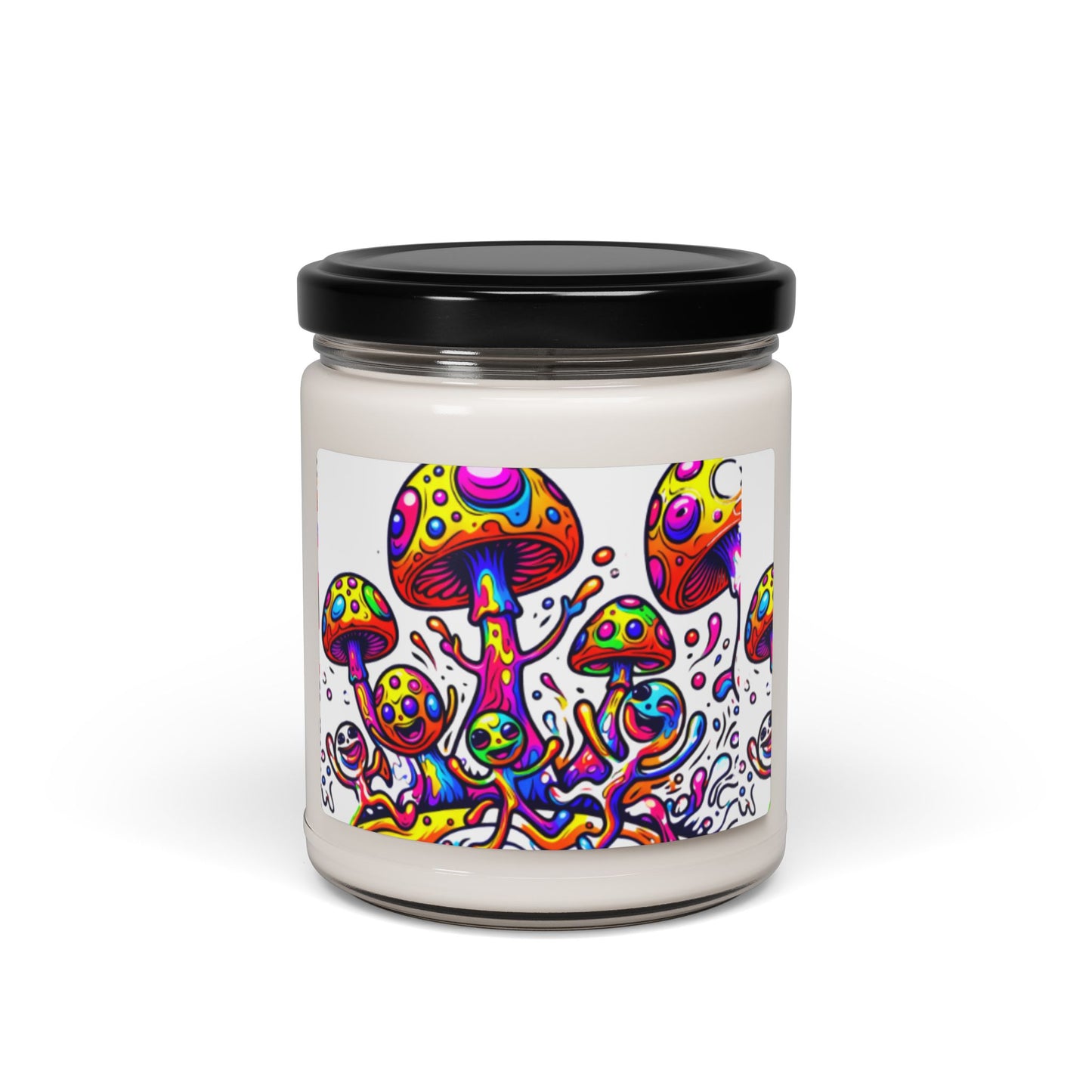 Psychedelic Mushroom Scented Soy Candle - 9oz Aromatherapy for Relaxation